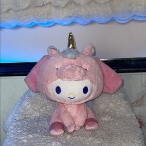 My melody bunny in a Pink Unicorn Plush Toy NWT